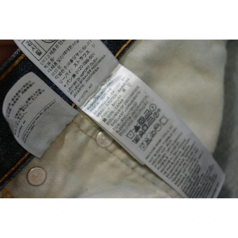 Levi's 559 Relaxed Straight Jeans Mens 46x32 Blue Denim‎ Medium Wash Excellent